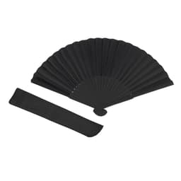 (m25) Quạt Xếp Bằng Tre Lụa Màu Đen 21cm Trang Trí Để Bàn Phong Cách Trung Hoa Làm Phụ Kiện Chụp Ảnh 6