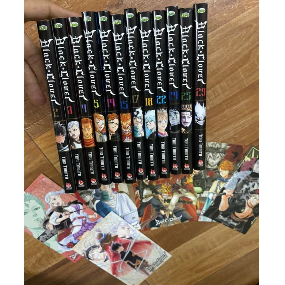 (+pk) Combo 12q vở Black Clover - BlackClover kèm phụ kiện