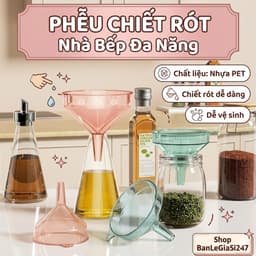 Phễu Chiết Rót Nhựa Trong Đa Năng Nhà Bếp Dùng Để Chiết Gia Vị, Nước Mắm, Dầu Ăn Dễ Vệ Sinh home1511 1