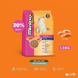 Thức Ăn Hạt Mininor Yum cá hồi 1.5KG - Hương Vị Đa Dạng Cân Bằng Hoàn Hảo - MÉO CHÒ UNI 2