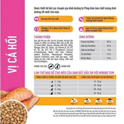 Thức Ăn Hạt Mininor Yum cá hồi 1.5KG - Hương Vị Đa Dạng Cân Bằng Hoàn Hảo - MÉO CHÒ UNI 6