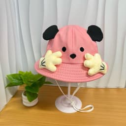 Nón bo tai [ 8 tháng đến 6 tuổi ] mũ ú oà dễ thương cho bé chống nắng phụ kiện 6