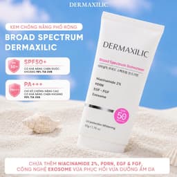 Kem Chống Nắng Dermaxilic KR.LAB Broad Spectrum SPF50+/PA+++ Công Thức Vật Lý Hóa Học Dưỡng Trắng Da 50ml 2