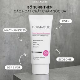 Kem Chống Nắng Dermaxilic KR.LAB Broad Spectrum SPF50+/PA+++ Công Thức Vật Lý Hóa Học Dưỡng Trắng Da 50ml 4