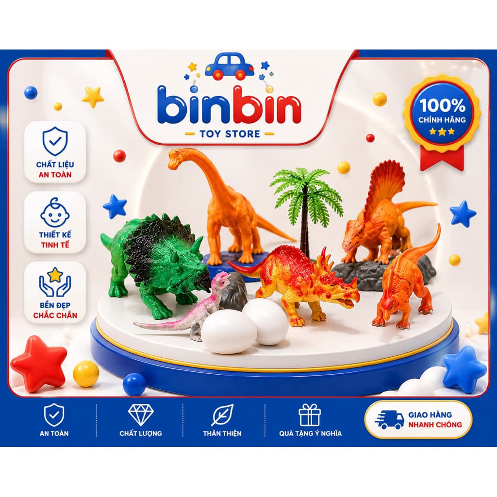 🦖 BỘ ĐỒ CHƠI KHỦNG LONG CHO BÉ – KHÁM PHÁ THẾ GIỚI KỶ JURA