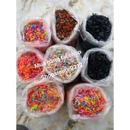 Loại 1- 500G , chun buộc tóc nữ,chun buộc tóc cho bé nhiều màu  4