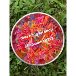 Loại 1- 500G , chun buộc tóc nữ,chun buộc tóc cho bé nhiều màu  6