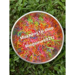 Loại 1- 500G , chun buộc tóc nữ,chun buộc tóc cho bé nhiều màu  8
