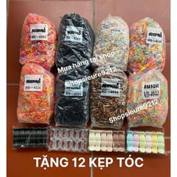 Loại 1- 500G , chun buộc tóc nữ,chun buộc tóc cho bé nhiều màu  1