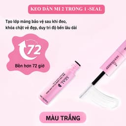 Keo dán mi 2in1 BOND & SEAL 10ml giữ chắc mi đến 72h và gel tháo mi REMOVER dành cho mi cụm, DIY và mi cặp (MG) 6