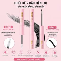 Keo dán mi 2in1 BOND & SEAL 10ml giữ chắc mi đến 72h và gel tháo mi REMOVER dành cho mi cụm, DIY và mi cặp (MG) 4