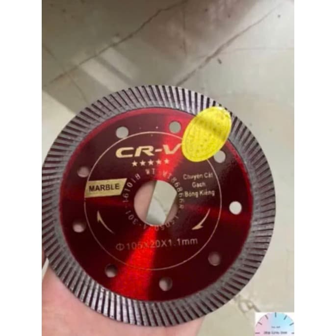 [ HỘP 10 LƯỠI] Lưỡi cắt kim cương chuyên cắt gạch men, cắt đá bê tông CRV, Lưỡi cắt gạch, đá CRV 110