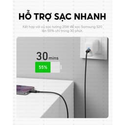 Cáp sạc nhanh Anker USB-C to USB-C 60W, Dây dù, Truyền dữ liệu 480Mbps, sạc iPhone, Samsung, iPad, MacBook  - A8752/3 4
