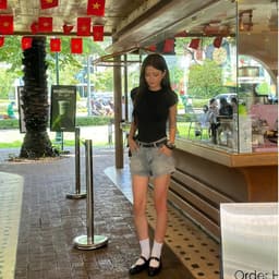 THE QUẠO - Quần Short ngắn nữ chất liệu Jean mềm dáng ngắn trên gối phong cách S2208_705 6