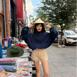 THE QUẠO - Quần Short ngắn nữ chất liệu Jean mềm dáng ngắn trên gối phong cách S2208_705 9