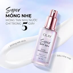 [KOL] [MỚI] Kem Dưỡng Da Chống Nắng Mỏng Nhẹ OLAY SUPER SPF 50+ | PA++++ Chai 50ML 7