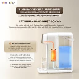 [MỚI] Bình Thủy Điện Bear 3L WDS-H306KP Bình Đun Nước Nóng Trực Tiếp Chuẩn Nhiệt 13 Mức Nhiệt Tùy Chỉnh Pha Trà Pha Sữa 6