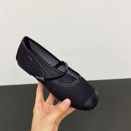 Giày Mary Jane Nữ Lưới Mesh Thời Trang, Giày Búp Bê Quai Cài Vintage  N62 7