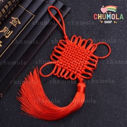 (BẢN NHỠ) Dây tua rua đồng tâm kết móc treo tết phong cách cổ trang Trung Quốc 1