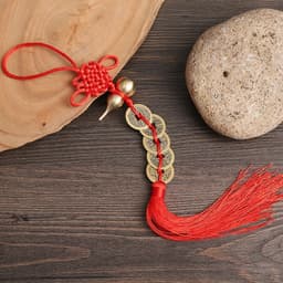 Hồ Lô Phong Thuỷ Gắn Đồng Xu Ngũ Đế – Đồng Tâm Tua Rua May Mắn Treo Xe Ô Tô, Trang Trí Nhà Ở Mang Tài Lộc & Thịnh Vượng 7