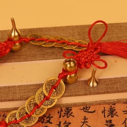 Hồ Lô Phong Thuỷ Gắn Đồng Xu Ngũ Đế – Đồng Tâm Tua Rua May Mắn Treo Xe Ô Tô, Trang Trí Nhà Ở Mang Tài Lộc & Thịnh Vượng 6