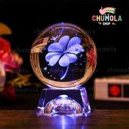 Đèn Ngủ Quả Cầu Pha Lê 3D Thủy Tinh Phát Sáng Trang Trí, Quà Tặng Đế Thủy Tinh 1