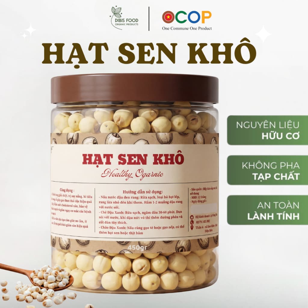 Hạt Sen Khô - Thơm bùi, giàu các loại dinh dưỡng