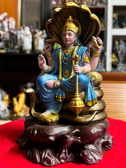 Tượng Thần Vishnu ấn độ giáo , in 3D , cao 18 cm 3
