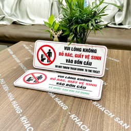Không Bỏ Giấy Và Rác Vào Bồn Cầu - Quy Tắc Giữ Sạch Nhà Vệ Sinh 6