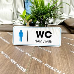 "Biển chỉ dẫn nhà vệ sinh, bảng toilet, biển báo WC chất lượng FOMEX 3