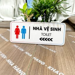 "Biển chỉ dẫn nhà vệ sinh, bảng toilet, biển báo WC chất lượng FOMEX 4