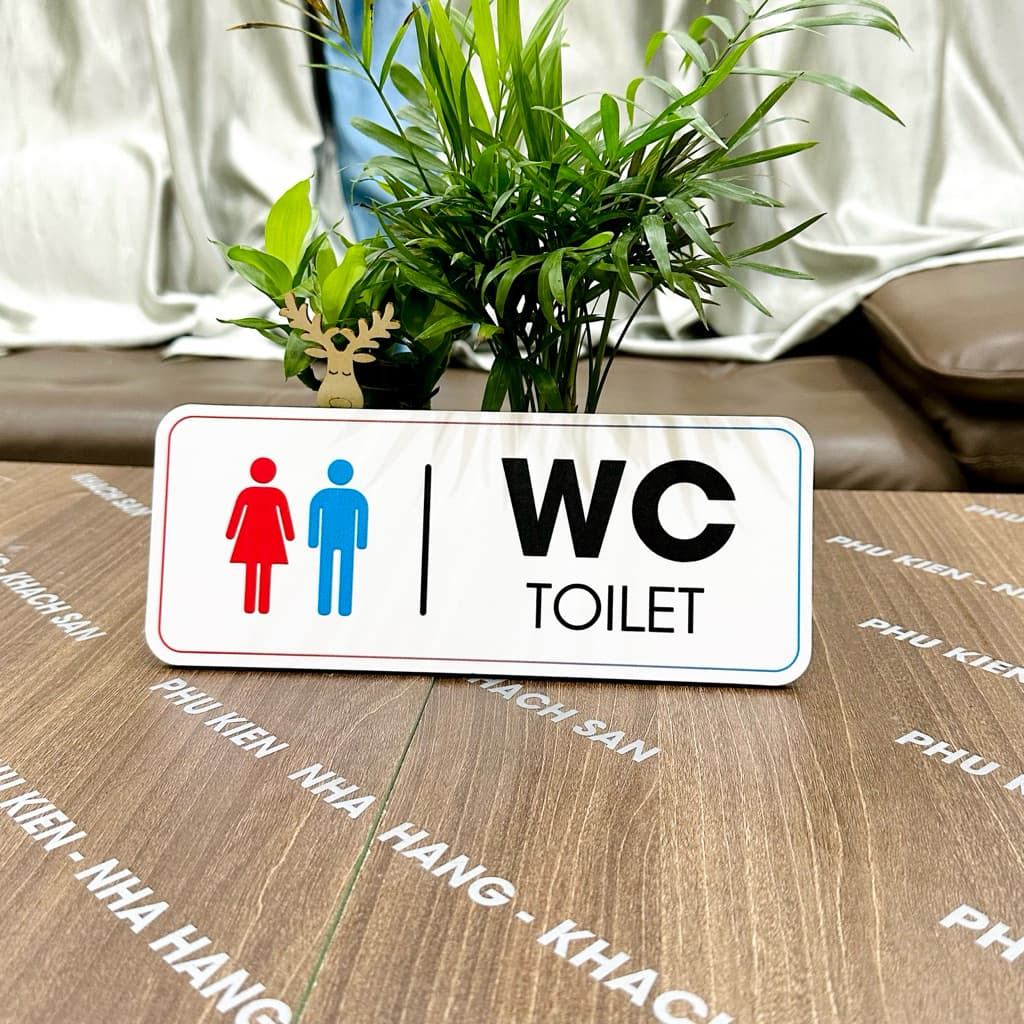 "Biển chỉ dẫn nhà vệ sinh, bảng toilet, biển báo WC chất lượng FOMEX