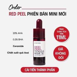 (Công ty) Tinh Chất Red Peel Tingle Serum So’Natural Trắng Da Đều Màu, Cải Thiện Lỗ Chân Lông| Cherry Beauty 4