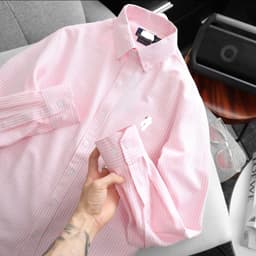 | 55kg - 95kg | Áo sơ mi tay dài nam oxford sọc kẻ form suông bigsize 100kg - 3bros sơ mi công sở 3