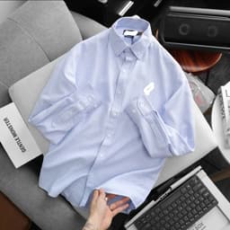 | 55kg - 95kg | Áo sơ mi tay dài nam oxford sọc kẻ form suông bigsize 100kg - 3bros sơ mi công sở 8