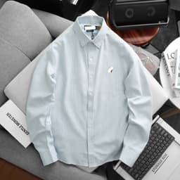 | 55kg - 95kg | Áo sơ mi tay dài nam oxford sọc kẻ form suông bigsize 100kg - 3bros sơ mi công sở 4