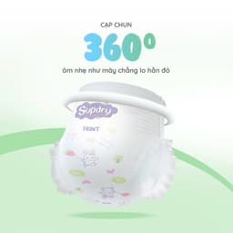(COMBO 3 BỊCH) Tã Bỉm Quần Supdry Eco Cho Bé Khô Thoáng, Thấm Hút Tốt, Chống Tràn, Dịu Êm Cho Da Bé 7