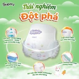 (COMBO 3 BỊCH) Tã Bỉm Quần Supdry Eco Cho Bé Khô Thoáng, Thấm Hút Tốt, Chống Tràn, Dịu Êm Cho Da Bé 2