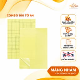 [GIÁ SỈ] Combo 100 tờ decal A4 có sẵn keo, tự cán màng trong và màng nhám - Màng bảo vệ tranh, ảnh, card, giữ màu ảnh 2