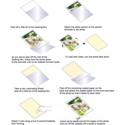 [GIÁ SỈ] Combo 100 tờ decal A4 có sẵn keo, tự cán màng trong và màng nhám - Màng bảo vệ tranh, ảnh, card, giữ màu ảnh 5