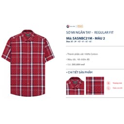 Áo Sơ Mi Nam Ngắn Tay DGC Dáng suông Regular, Họa Tiết Kẻ Caro Chất Vải Cao Cấp Thoáng Mát-SASNBC21M 9