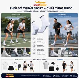 Tất chống trơn đá bóng Winner 247Sport chính hãng cotton thâm hút mồ hôi độ bền cao thể thao pickleball cầu lông chạy bộ 7