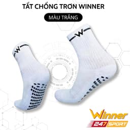 Tất chống trơn đá bóng Winner 247Sport chính hãng cotton thâm hút mồ hôi độ bền cao thể thao pickleball cầu lông chạy bộ 9