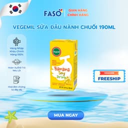 Vegemil Sữa đậu nành chuối 190ml 1