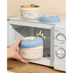 Hộp Cơm Giữ Nhiệt Mini 600ml Lõi Inox 304 Có Quai Xách Đáng Yêu Cho Văn Phòng Đi Học Sanshop 3