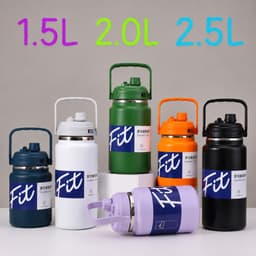 BÌNH GIỮ NHIỆT FIT INOX 316 CAO CẤP 2500ML / Có Ống Hút , Miệng Rộng, Giữ Nhiệt 12-24H .hastag 1