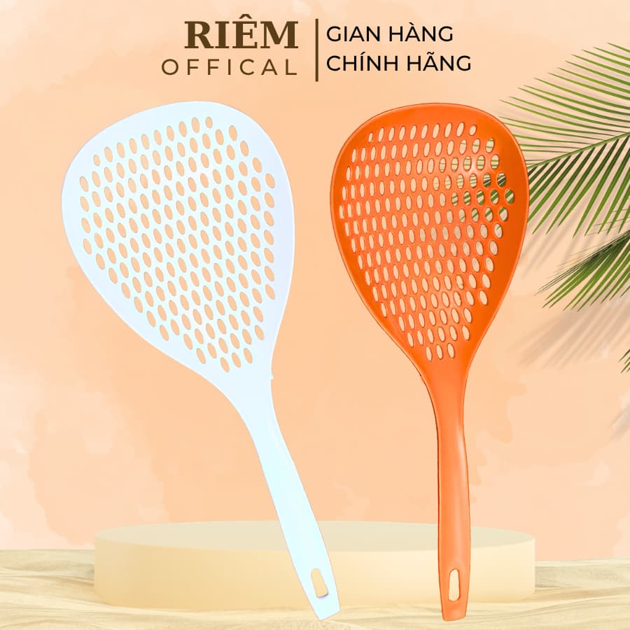 Thìa nhúng mì vớt đồ ăn - Thìa lỗ nhựa vớt đồ ăn dễ dàng và an toàn, vá vớt đồ ăn nhà bếp, nhatle.store2