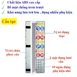 Hộp Đựng Phao Silicon  55cm Đa Năng - Chống Nước Thiết Kế Nhiều Ngăn Thông Minh Đựng Đồ Câu 4