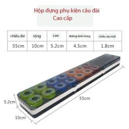 Hộp Đựng Phao Silicon  55cm Đa Năng - Chống Nước Thiết Kế Nhiều Ngăn Thông Minh Đựng Đồ Câu 3