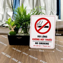 Biển Cấm Hút Thuốc Cao Cấp, Bảng Nhắc Nhở Không Hút Thuốc Chất Lượng Từ FORMEC. 4